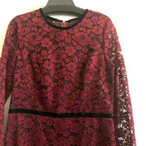 Lace and Velvet Dress by Maggy London.